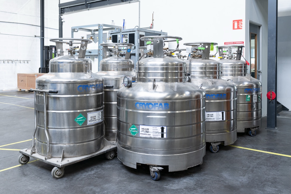 A group of insulated cryogenic vessels